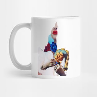 Girl with the pearl earring remixed Mug